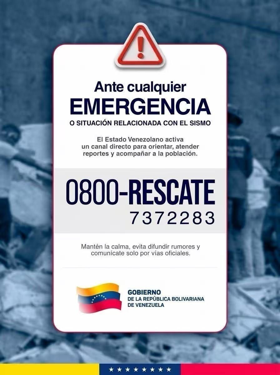 Listado oficial de números de emergencia